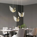 Axya Swan LED Pendant Chandelier for Home Decor and Lighting