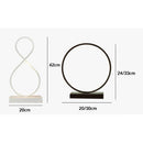 Axyaa Dimmable LED Ring Table Lamp for Home Décor & Bedroom Lighting