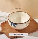 Axyaa 8-inch Ceramic Noodle Soup Bowl - Premium Large Instant Noodle Bowl