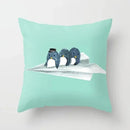 Axyaa Cartoon Animal Pillowcase: Office Car Seat Decor, Sofa Bedroom Cute Pillowcase