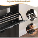 Axyaa 4-Drawer Shoe Cabinet with Adjustable Shelves