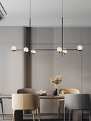 Axyaa Modern Iron Glass Ceiling Hanging Lamps Bedroom Living Room Restaurant Chandelier