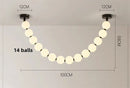 Axyaa White Ball LED Pendant Light Chandelier for Stylish Indoor Decor