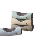 Axyaa Buckwheat Husk Health Pillow with Knitted Cotton Neck Protection