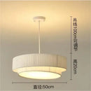 Axyaa Fabric Design Modern Art Chandelier for Bedroom & Living Room