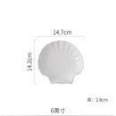 Axyaa Melamine Shell Plate Dish Set - Restaurant Quality Tableware Dish