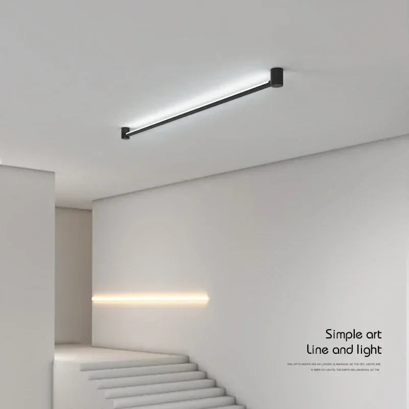 Axyaa Black Bar Linear LED Wall Light for Living Room & Dining Room