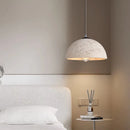 Axyaa Nordic Marble Mushroom Pendant Lamp for Kitchen Island, E27 Hanging Lights
