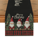 Axyaa Christmas Dwarf Tree Table Runner for Kitchen Dining Party Decor
