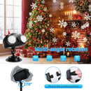 Axyaa Snowfall Projector: Double-tube Rotating Snowflake Lamp for Festive Decoration
