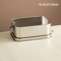 Axyaa Stainless Steel Insulated Square Lunch Box with Freshness Control