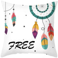 Axyaa Feather Dream Catcher Pillowcase - Nordic Color Sofa Cushion Cover
