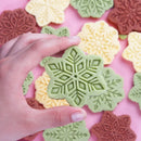 Axyaa Snowflake Cookie Cutter Set - 9Pcs Christmas Baking Tools & Pastry Molds