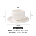 Axyaa Stone Ceramic Latte Mug Flower Decor Drinkware