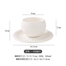 Axyaa Stone Ceramic Latte Mug Flower Decor Drinkware