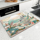 Axyaa Square Absorbent Dry Mat for Plants and Dishes