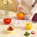 Axyaa Vegetable Fruit Shape Storage Box with Transparent Lid