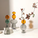 Axyaa Double Glazing Stained Glass Vase Hydroponics Terrarium Home Decoration