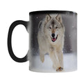 Axyaa King of Wolf Ceramic Color Changing Coffee Mug 350ml Animal Lover Gift