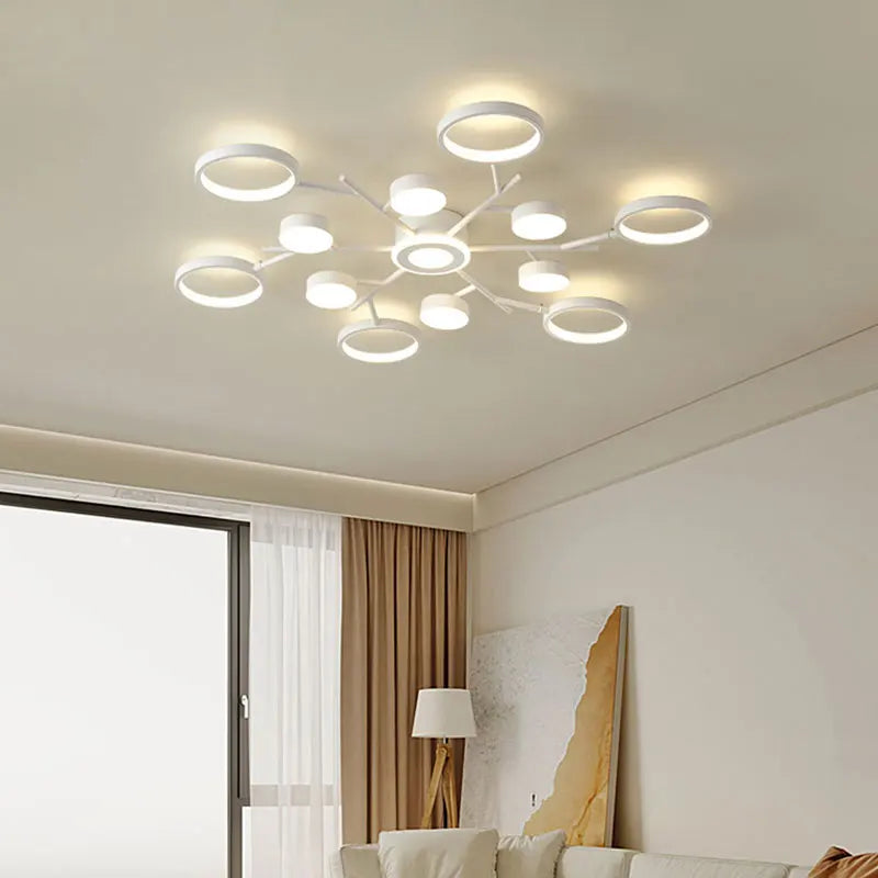 Axya LED Ring Light: Simple White Ceiling Light for Bedroom, Kitchen, Living Room.