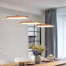 Axyaa Nordic LED Chandelier Macaron Saucer Bar Pendant Light for Living Bedroom