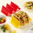 Axyaa Taco Holder Set Multipurpose Wavy Tray Rack - 2 Pack