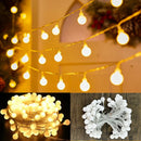 Axyaa Battery Power LED Ball Garland Lights: Perfect for Bedroom, Wedding, Camping Decor
