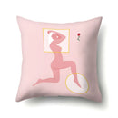 Axyaa Cartoon Abstract Scene Cushion Cover 45x45cm