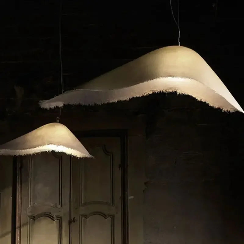 Axyaa Wabi Sabi Ceiling Hanging Lamp LED Chandelier for Kitchen Island Bar