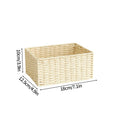 Axyaa Large Woven Storage Basket Home Organizer Wardrobe Closet Clothes Box