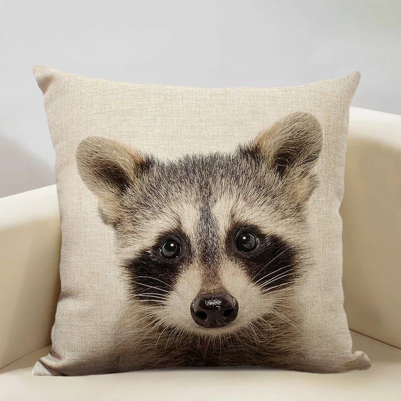 Animal Print Cushion 45x45cm for Sofa, Car Seat & Living Room Decor by Axyaa