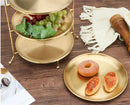Axya 3-Layer European Snack Display Rack: Elegant Fruit Plate & Cake Serving Tray