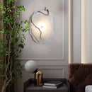 Axyaa Spanish Marble Alabaster Wall Lamp Luxurious All-Copper Indoor Decor