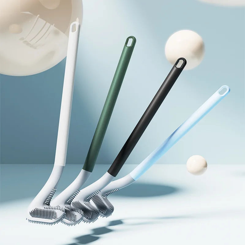 Axya Toilet Brush: Wall-Hanging Long Handle Cleaning Brush