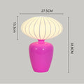 Axyaa Meringue Desk Lamp with Colorful Silk Shade