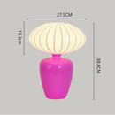 Axyaa Meringue Desk Lamp with Colorful Silk Shade