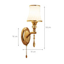 Axyaa Glass Wall Lamp LED Bedside Light for Modern Minimalist Home Decor