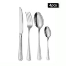 Axyaa Stainless Steel Tableware Set - Knife, Fork, Spoon & Steak Set
