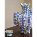 Axyaa Pomegranate Pot Ceramic Vase: Chinese-style Handmade Retro Home Decoration Flowerpot