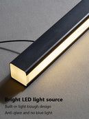 Axyaa Modern Black LED Chandelier for Kitchen Island & Living Room