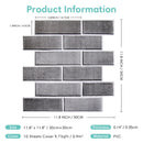 Axyaa Faux Brick Wall Panel Kitchen Bathroom Tile Sticker - Peel and Stick 3D Wall Cover