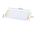 Axyaa Plastic Food Storage Tray Dessert Tea Trays Breakfast Bread Plates