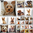 Axyaa Cute Dog Print Pillow Case for Bedroom Sofa Car Decor