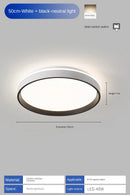 Axyaa 48w Round LED Ceiling Light with Remote Control for Bedroom, Living Room, Kitchen