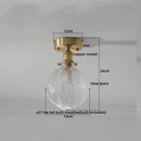Axyaa Nordic LED Ceiling Light Clear Glass Copper Ceiling Lamp