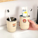 Axyaa Stainless Steel Cartoon Toothbrush Cup Set