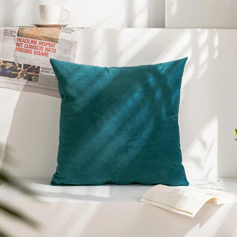 Velvet Cushion Cover for Sofa Living Room, 30x50cm Decorative Pillows by Axyaa