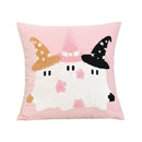 Cute Halloween Embroidered Throw Pillow Cover for Home Decor by Axyaa