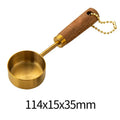 Axyaa Stainless Steel Measuring Cups & Spoons with Wooden Handle