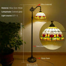 Axyaa Tiffany Stained Glass Floor Lamp - Retro American Design
